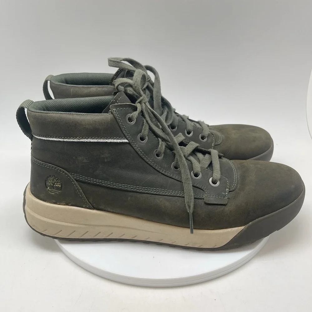 Timberland Boots Mens 11 Maple Grove Chukka Green‎ Leather Suede Lace Up Casual